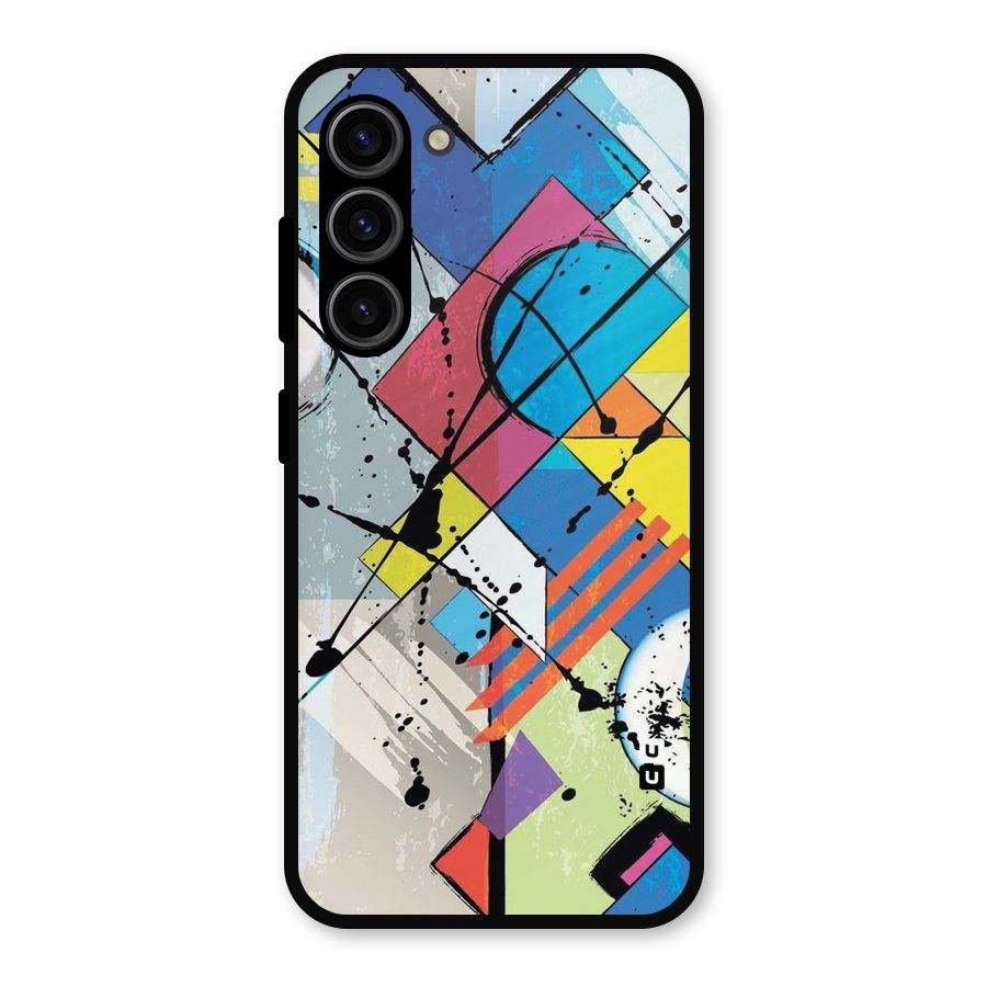 Abstract Paint Shape Metal Back Case for Galaxy S23