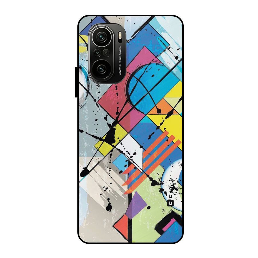 Abstract Paint Shape Metal Back Case for Mi 11X Pro