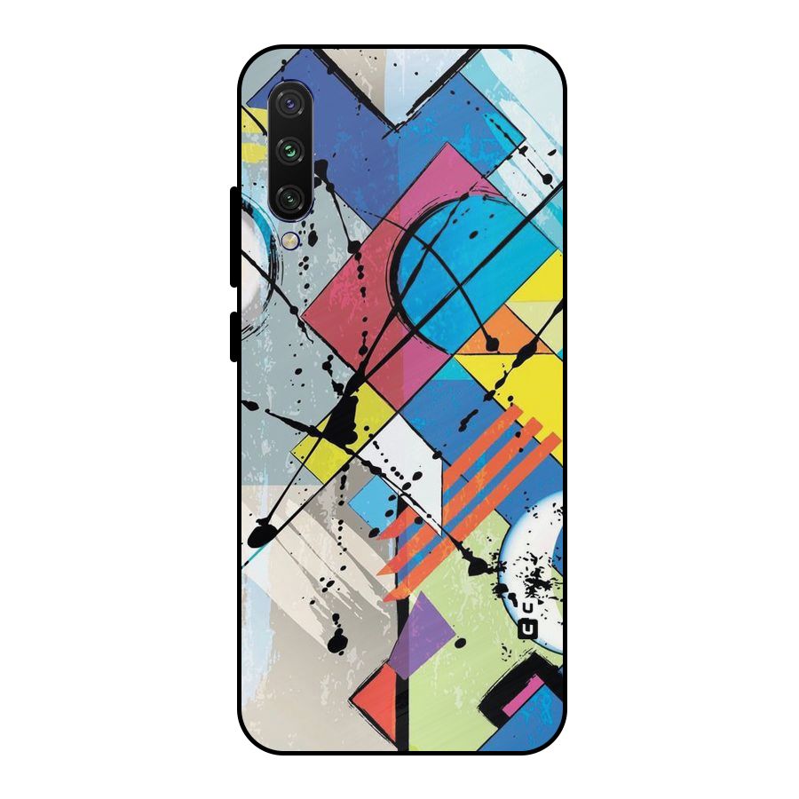 Abstract Paint Shape Metal Back Case for Mi A3