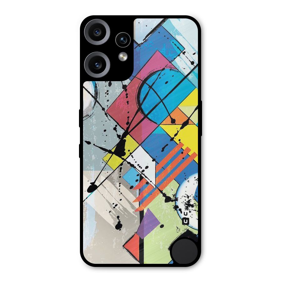 Abstract Paint Shape Metal Back Case for Nothing CMF Phone 2 Pro