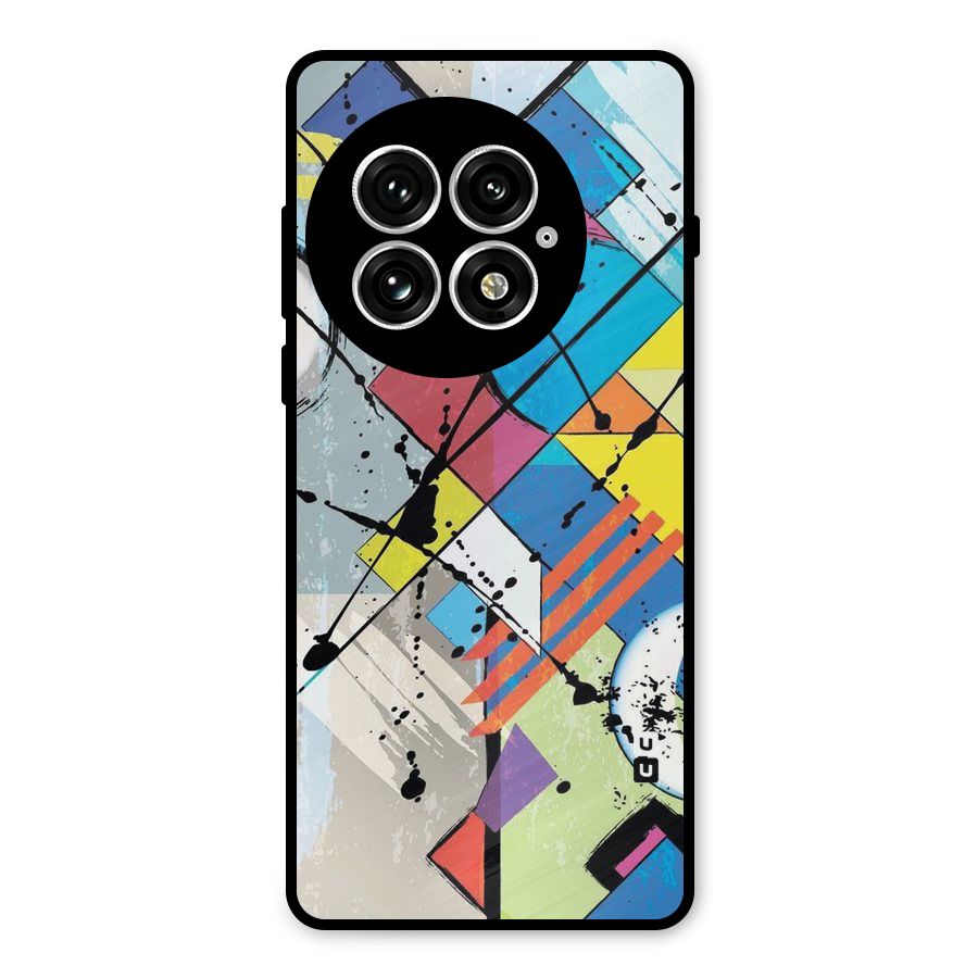 Abstract Paint Shape Metal Back Case for OnePlus 13