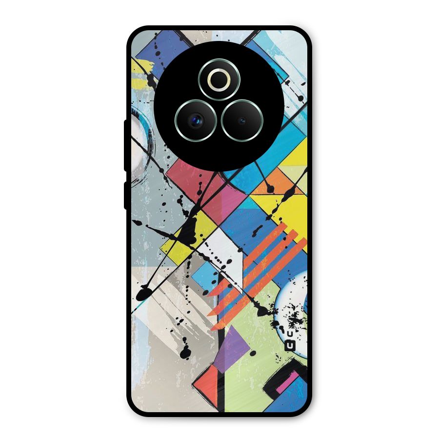 Abstract Paint Shape Metal Back Case for Realme P3 Pro