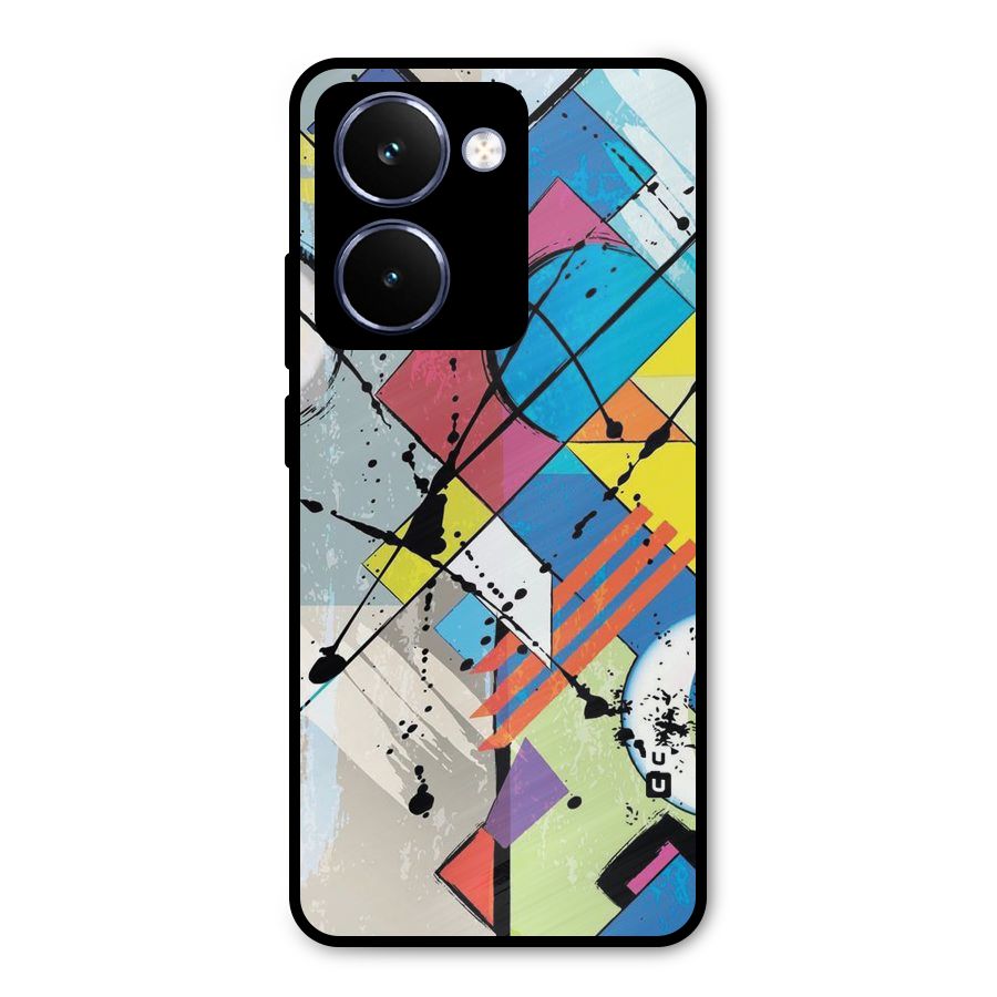 Abstract Paint Shape Metal Back Case for Realme P3 Ultra