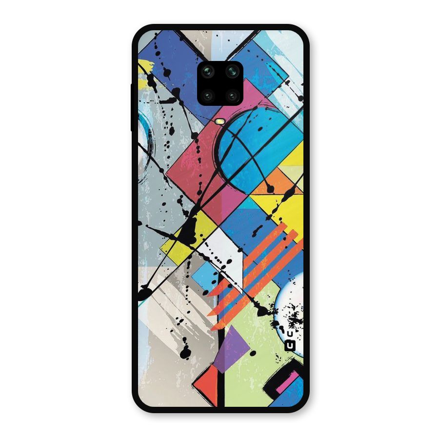 Abstract Paint Shape Metal Back Case for Redmi Note 10 Lite