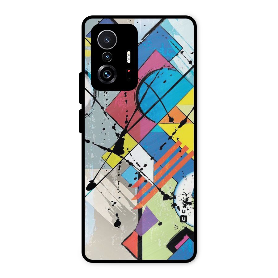 Abstract Paint Shape Metal Back Case for Xiaomi 11T Pro
