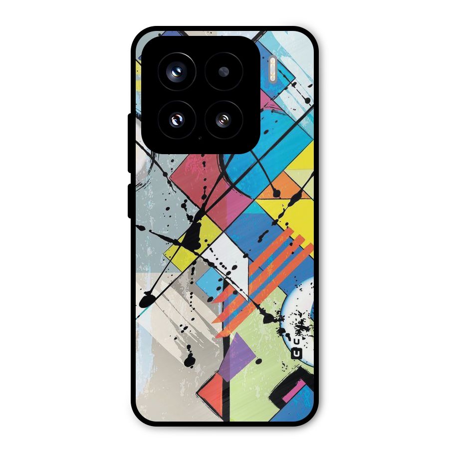 Abstract Paint Shape Metal Back Case for Xiaomi 15