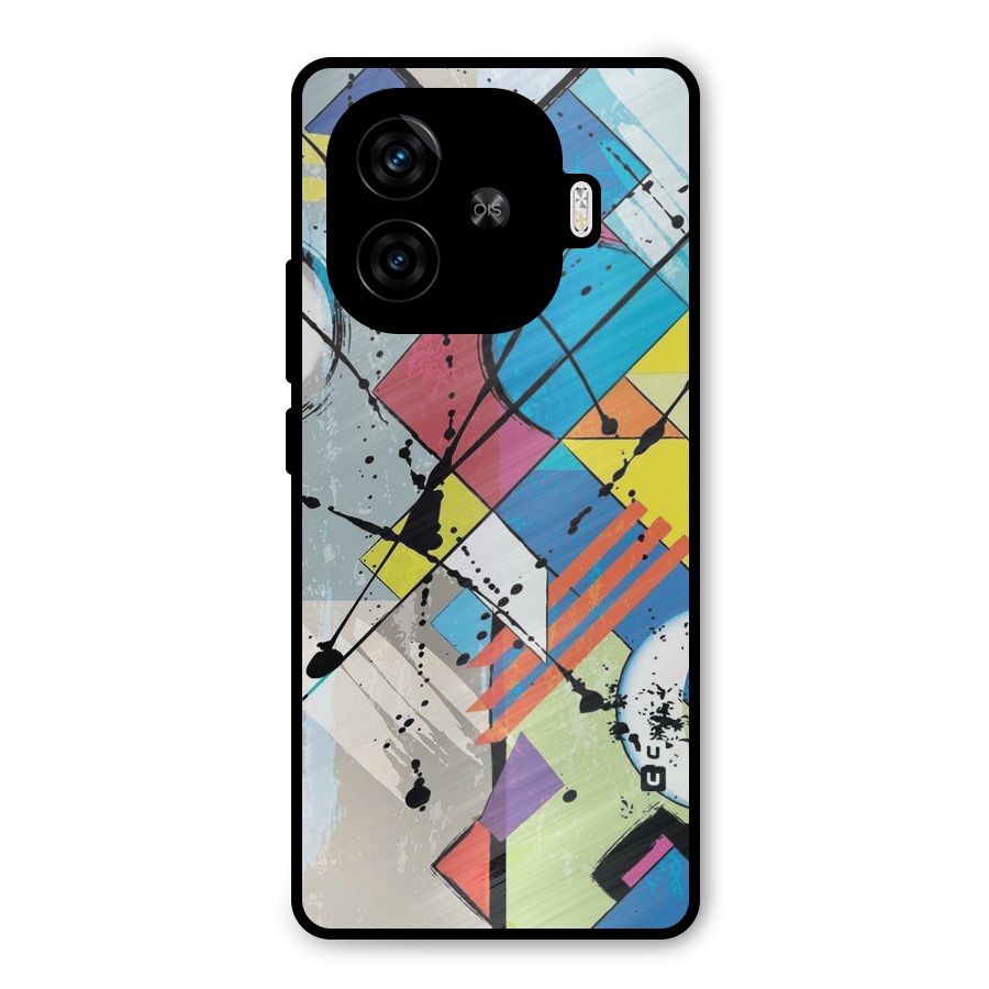 Abstract Paint Shape Metal Back Case for iQOO Neo 10R