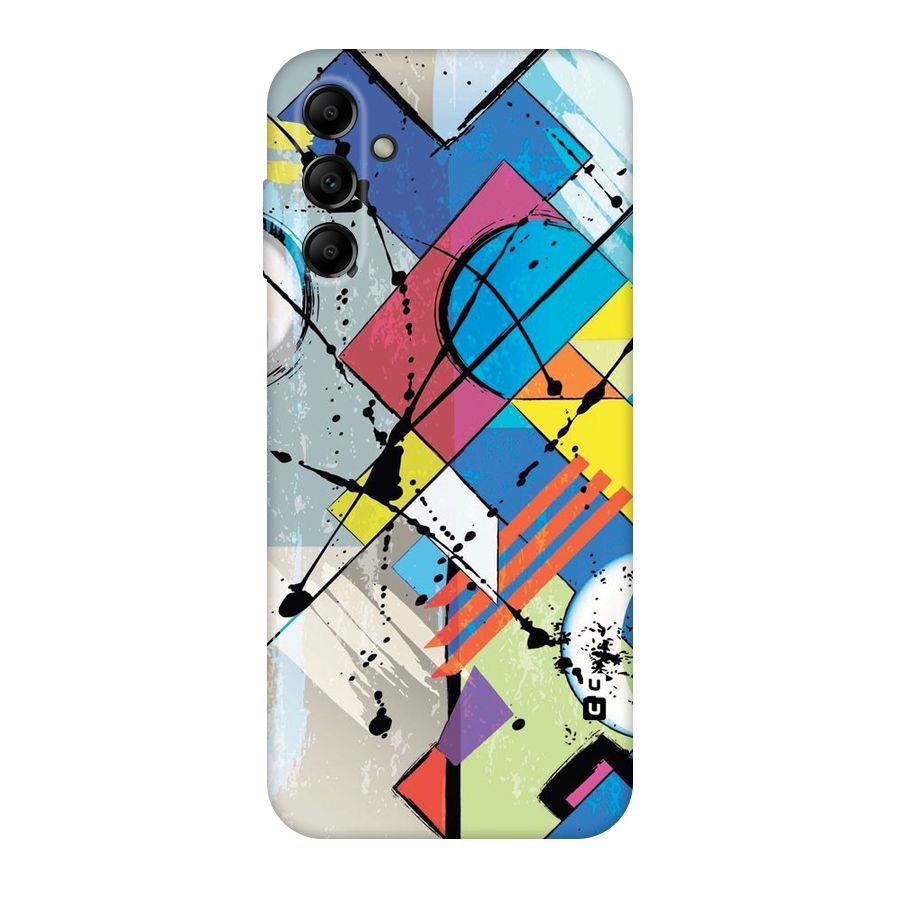 Abstract Paint Shape Original Polycarbonate Back Case for Galaxy A14 5G