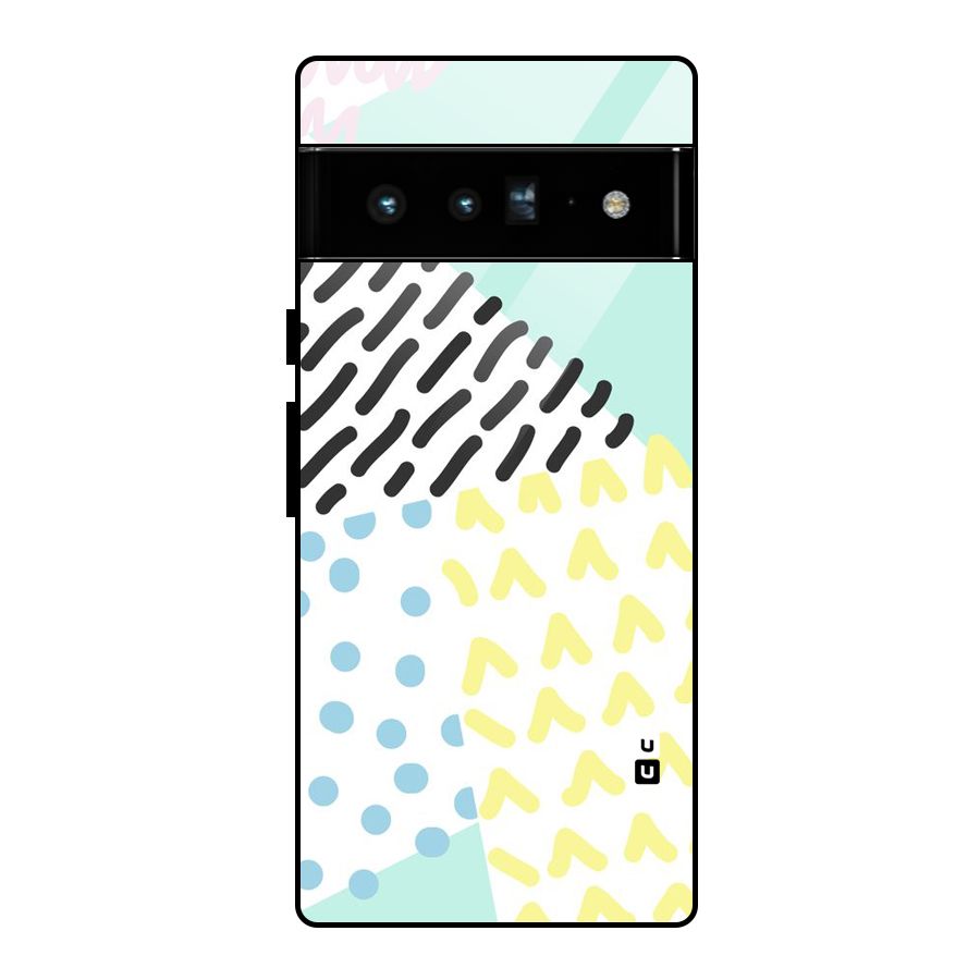 Abstract Pastel Glass Back Case for Google Pixel 6 Pro