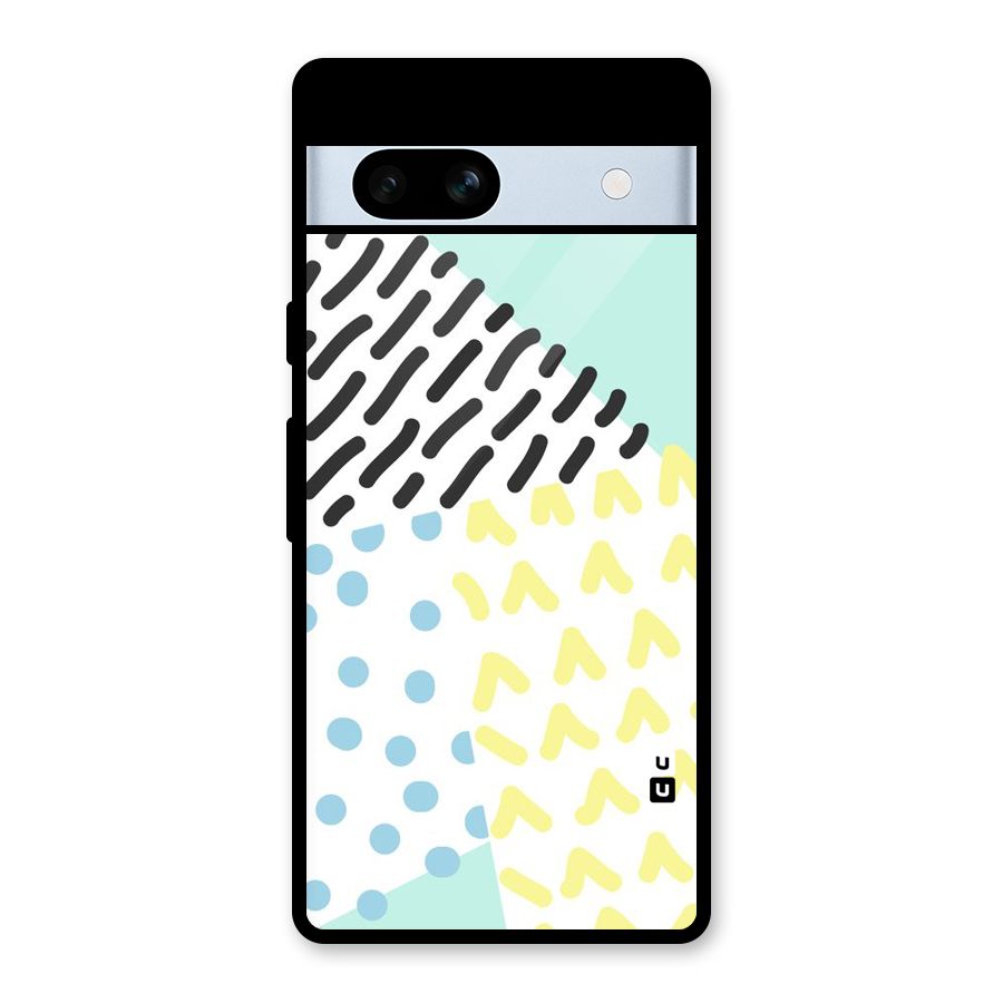 Abstract Pastel Glass Back Case for Google Pixel 7a