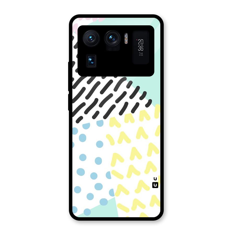 Abstract Pastel Glass Back Case for Mi 11 Ultra