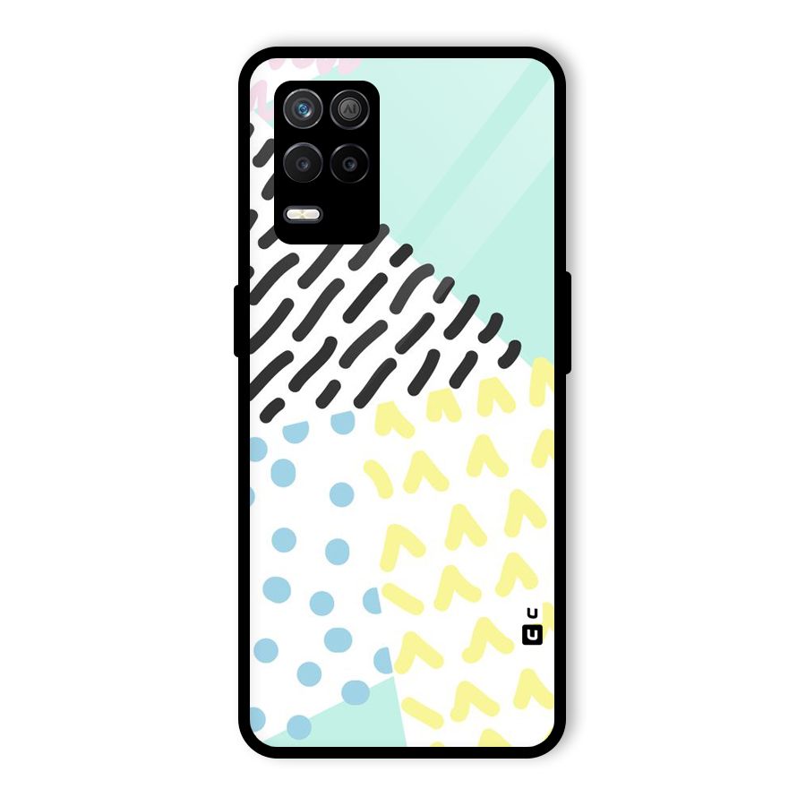 Abstract Pastel Glass Back Case for Realme 8s 5G