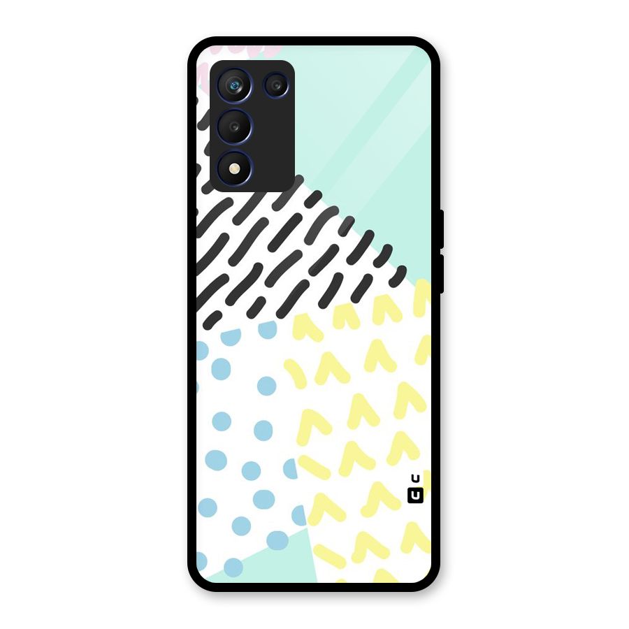 Abstract Pastel Glass Back Case for Realme 9 5G Speed