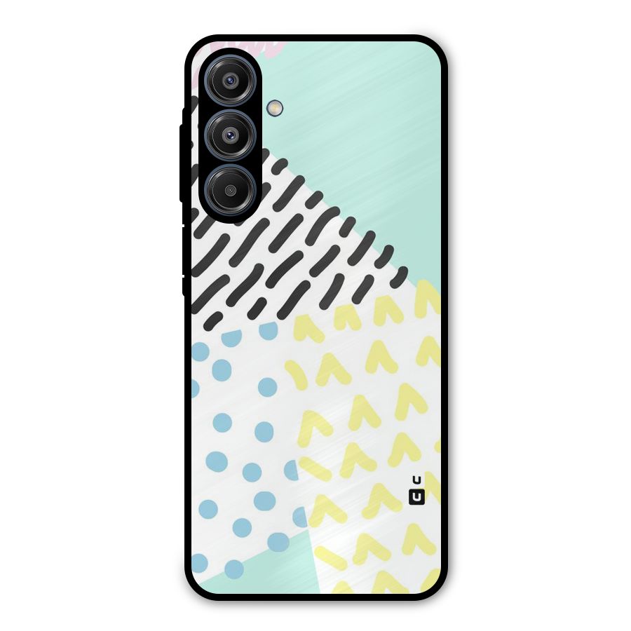 Abstract Pastel Metal Back Case for Galaxy A16 5G