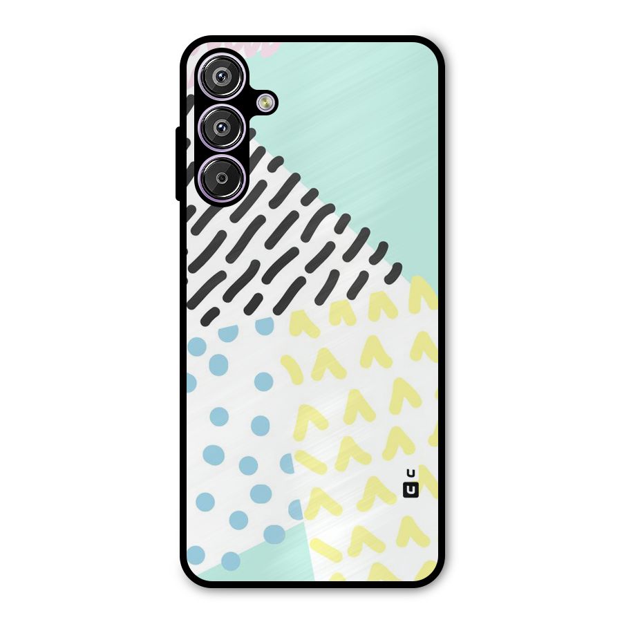 Abstract Pastel Metal Back Case for Galaxy F15