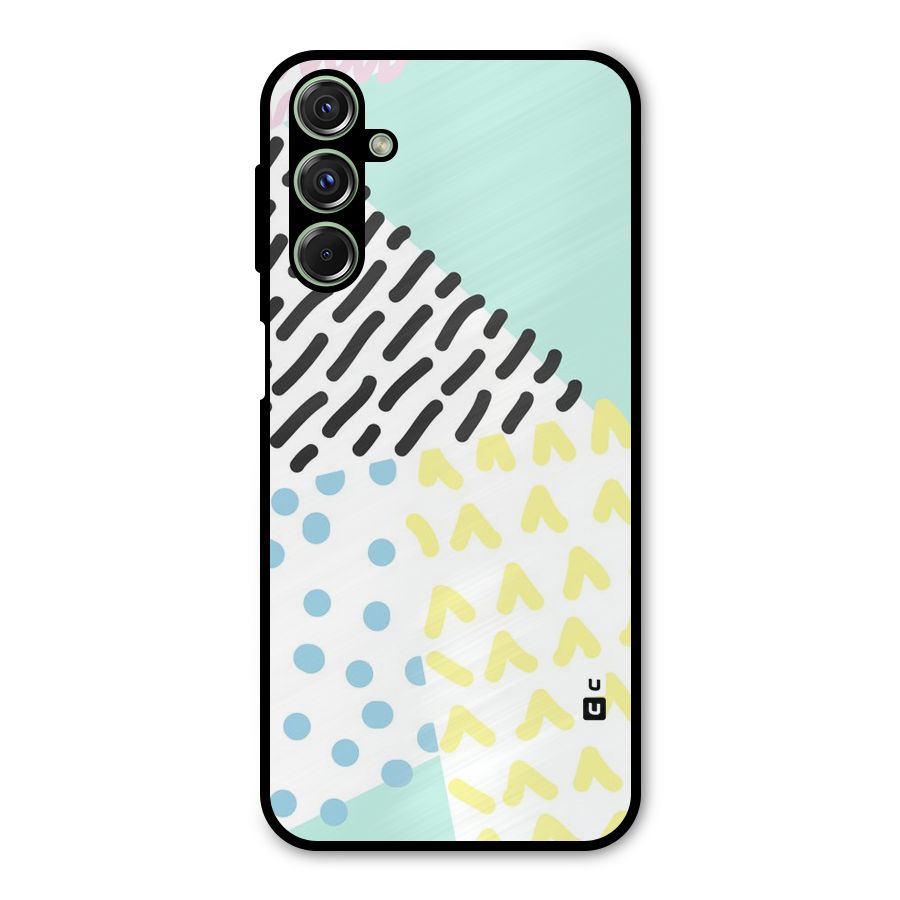 Abstract Pastel Metal Back Case for Galaxy F34