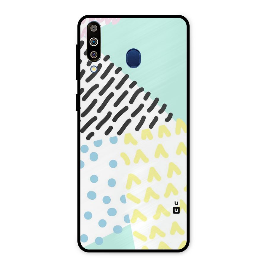 Abstract Pastel Metal Back Case for Galaxy M30