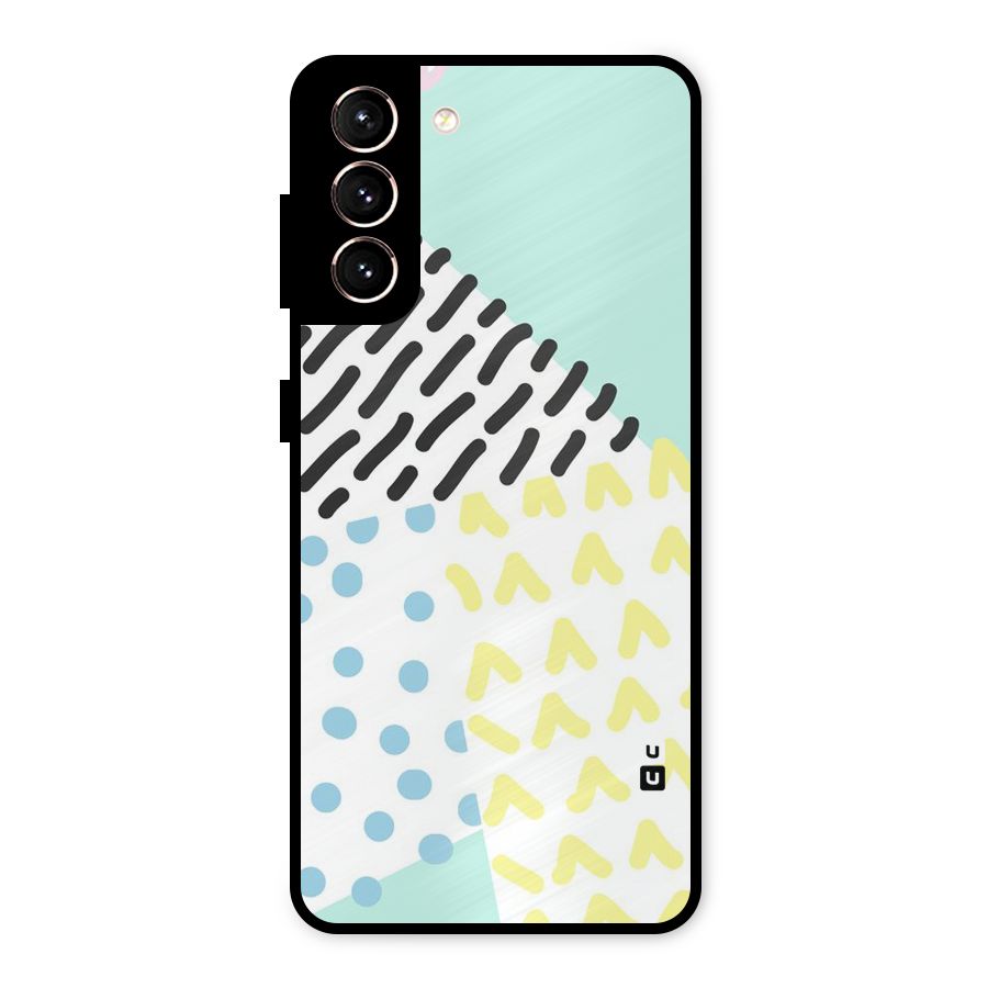 Abstract Pastel Metal Back Case for Galaxy S21 5G