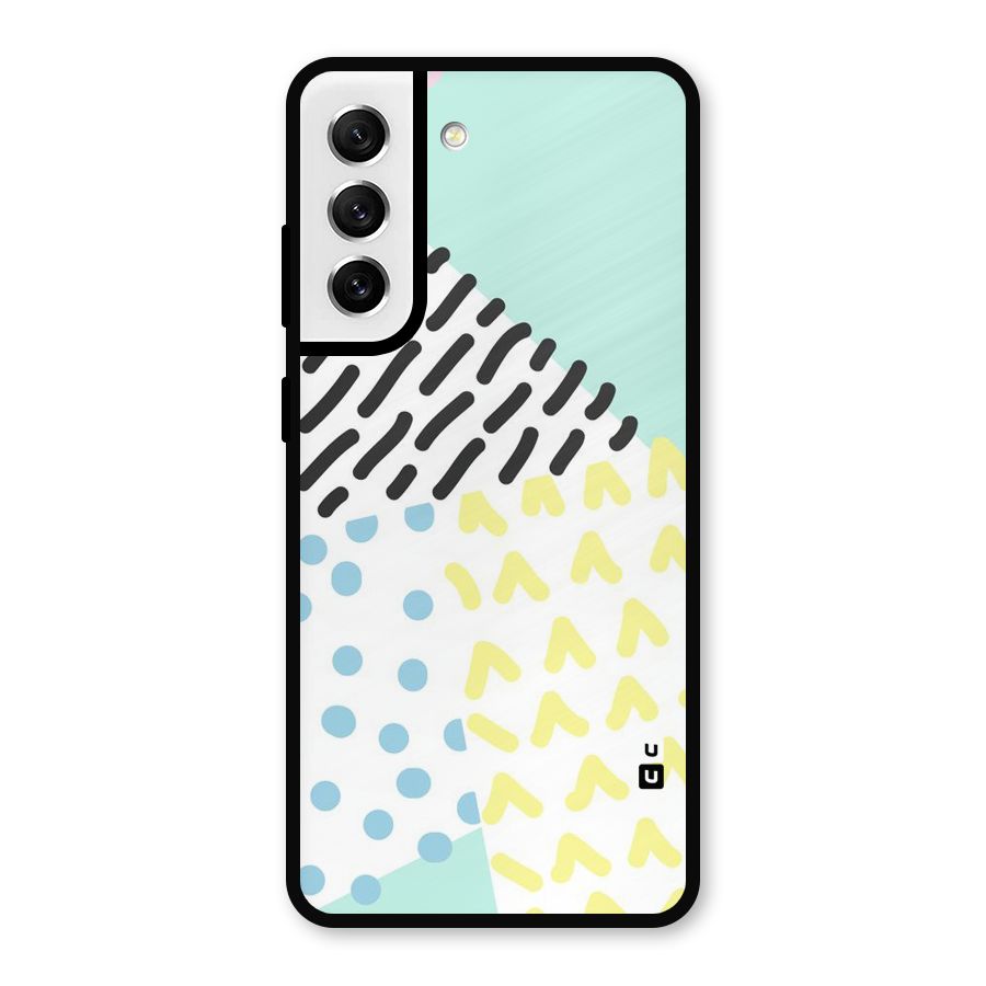 Abstract Pastel Metal Back Case for Galaxy S21 FE 5G