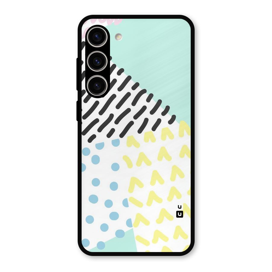 Abstract Pastel Metal Back Case for Galaxy S23 Plus