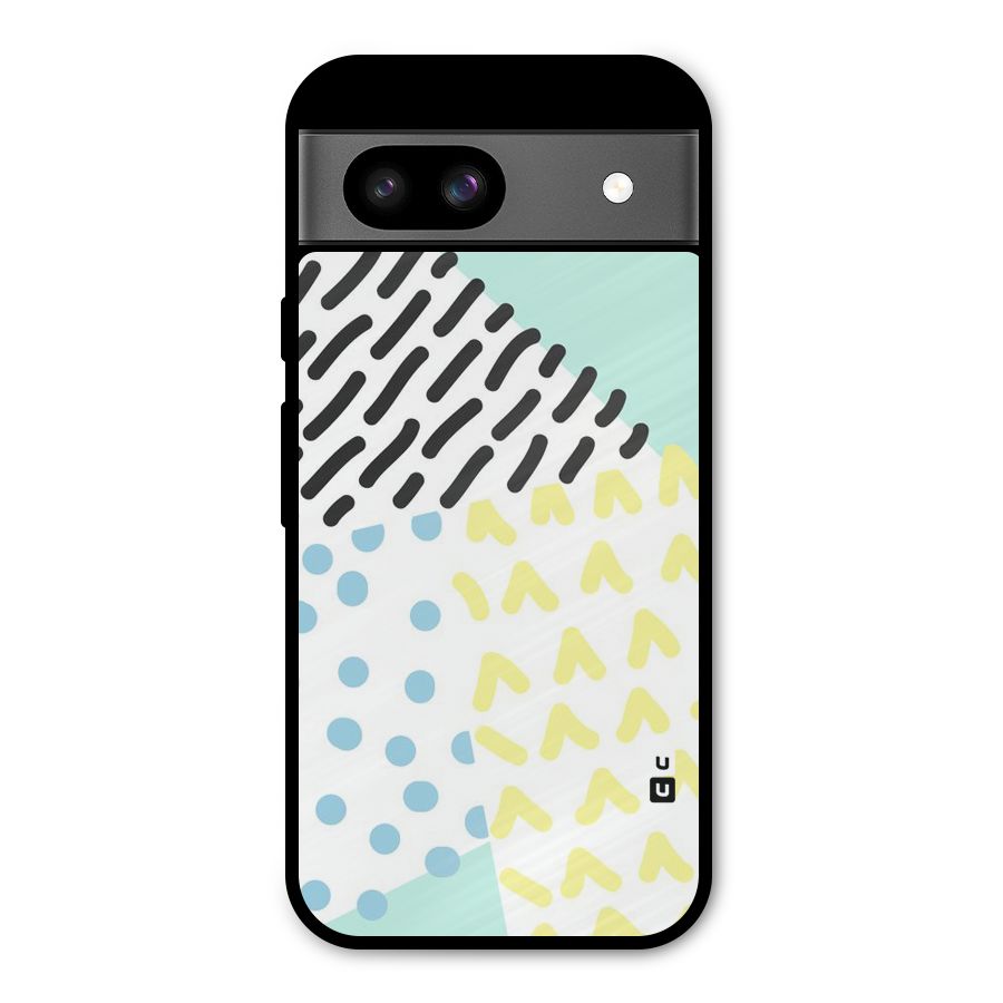 Abstract Pastel Metal Back Case for Google Pixel 8a