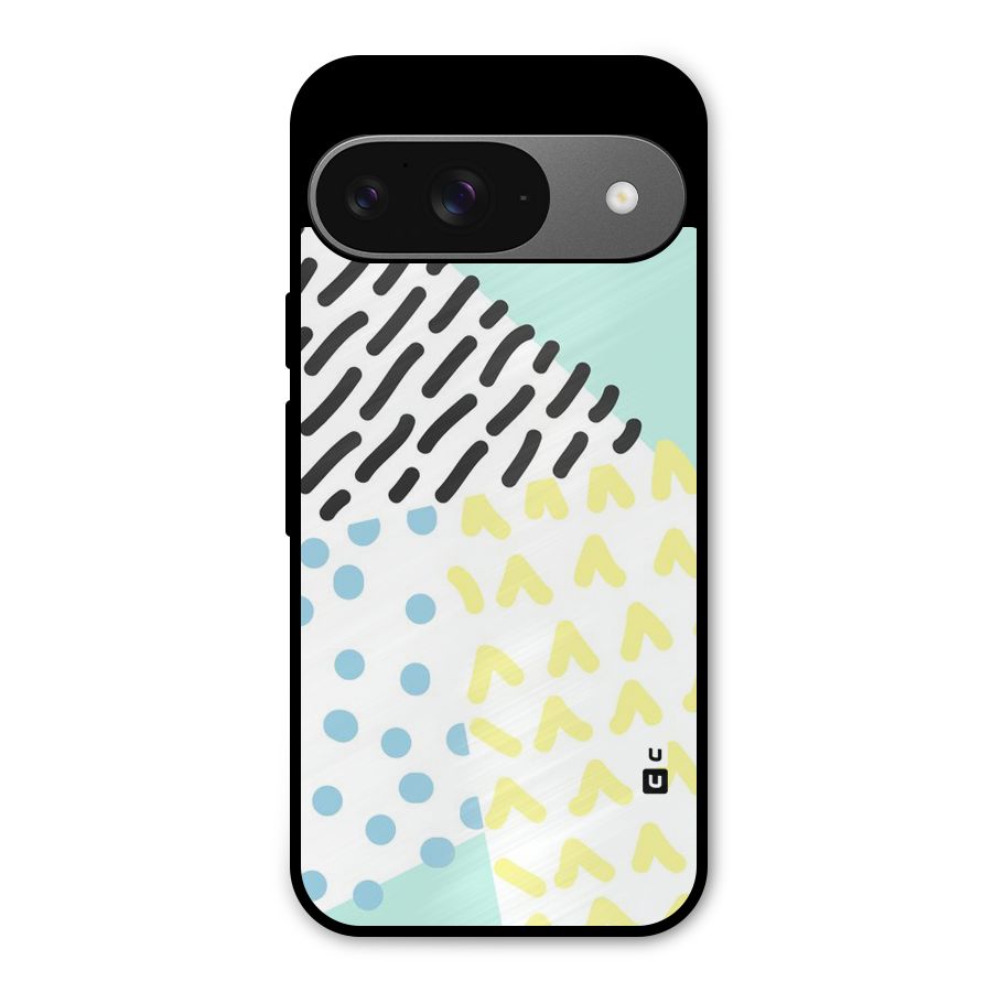 Abstract Pastel Metal Back Case for Google Pixel 9