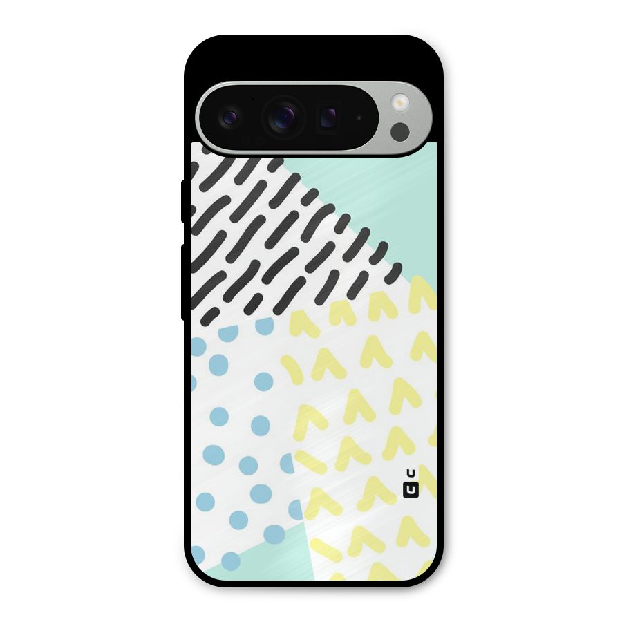 Abstract Pastel Metal Back Case for Google Pixel 9 Pro XL