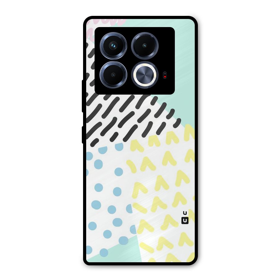 Abstract Pastel Metal Back Case for Infinix Note 40 5G