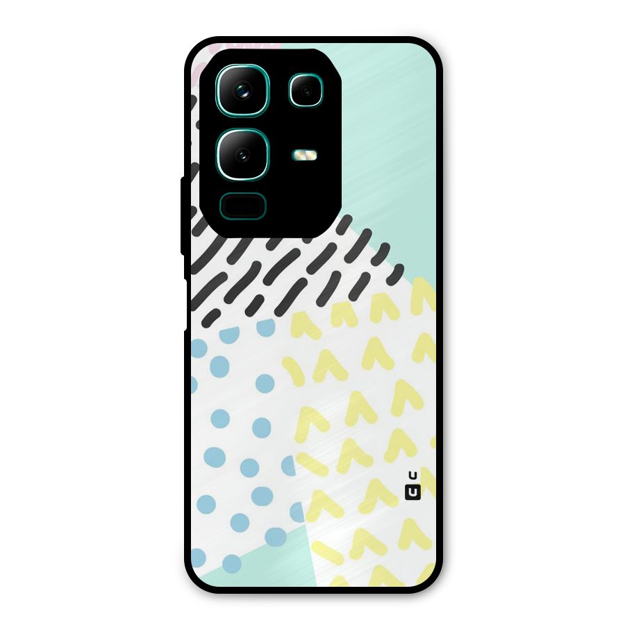Abstract Pastel Metal Back Case for Infinix Note 50x
