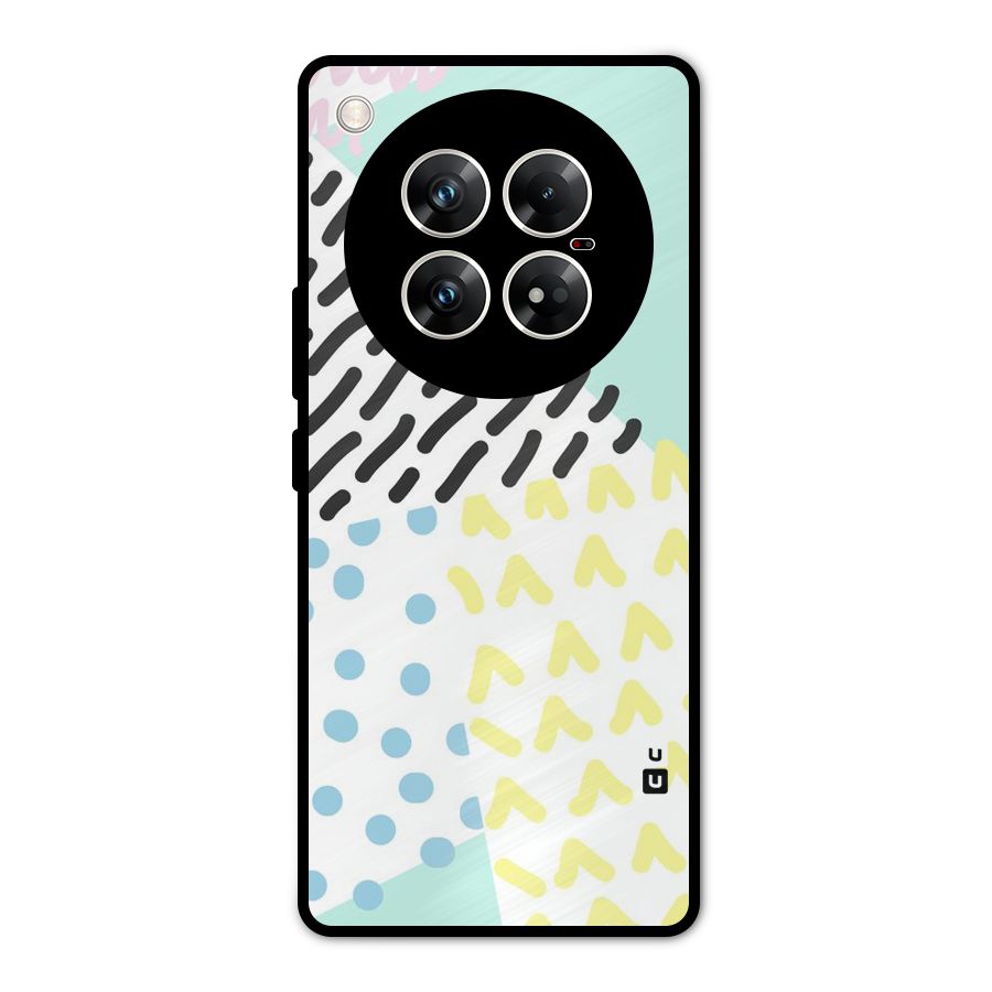 Abstract Pastel Metal Back Case for Infinix Zero 40 5G