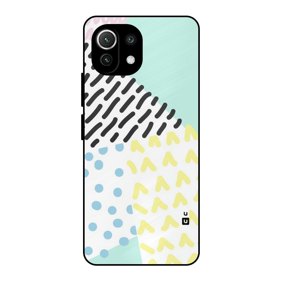 Abstract Pastel Metal Back Case for Mi 11 Lite NE 5G