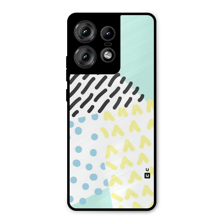 Abstract Pastel Metal Back Case for Motorola Edge 50 Pro