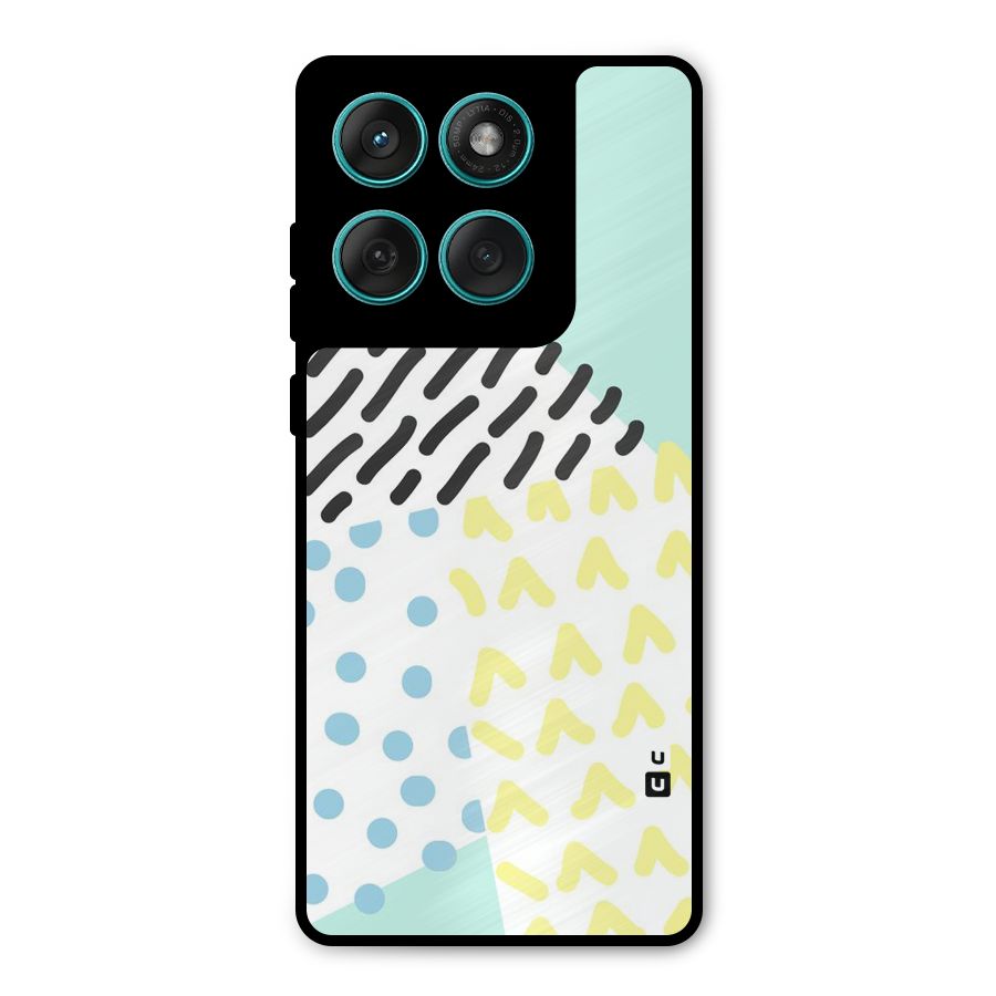 Abstract Pastel Metal Back Case for Motorola Edge 60 Fusion