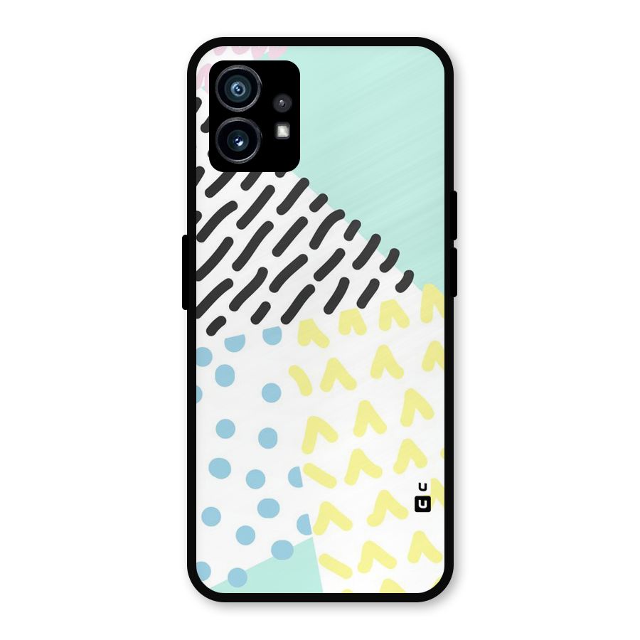 Abstract Pastel Metal Back Case for Nothing Phone 1