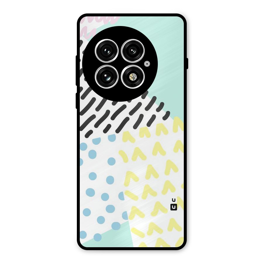 Abstract Pastel Metal Back Case for OnePlus 13