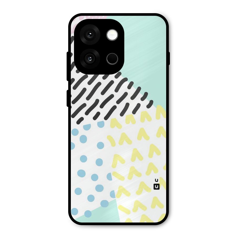 Abstract Pastel Metal Back Case for OnePlus 13s