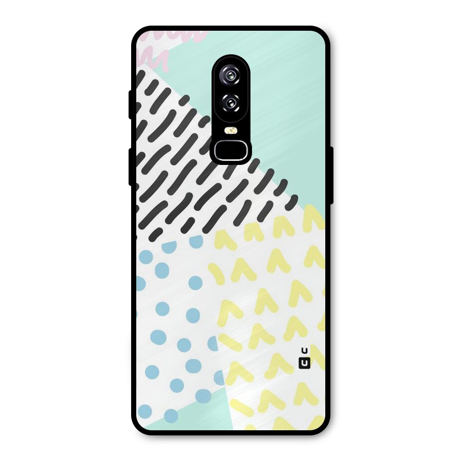 Abstract Pastel Metal Back Case for OnePlus 6