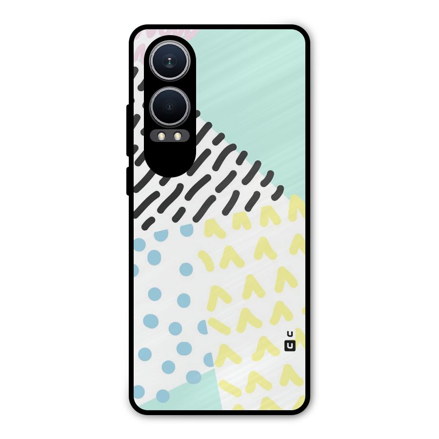 Abstract Pastel Metal Back Case for OnePlus Nord CE4 Lite