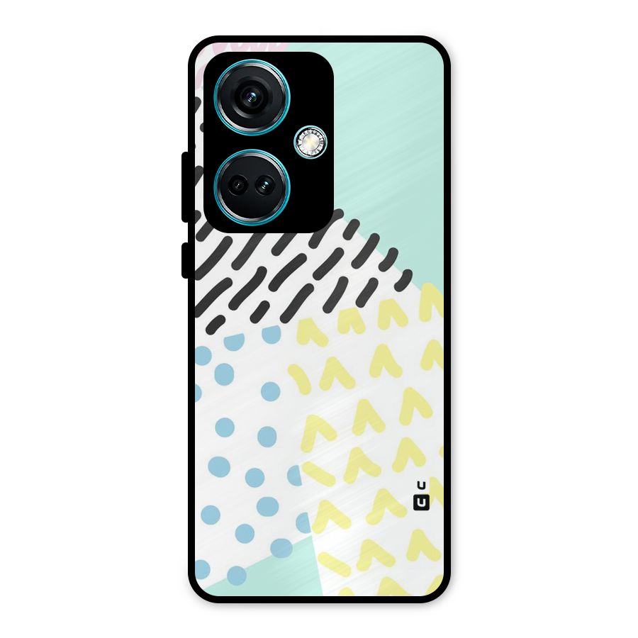 Abstract Pastel Metal Back Case for OnePlus Nord CE 3 5G