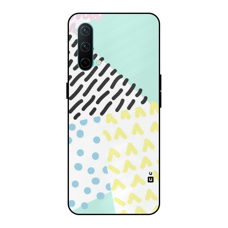 Abstract Pastel Metal Back Case for OnePlus Nord CE 5G