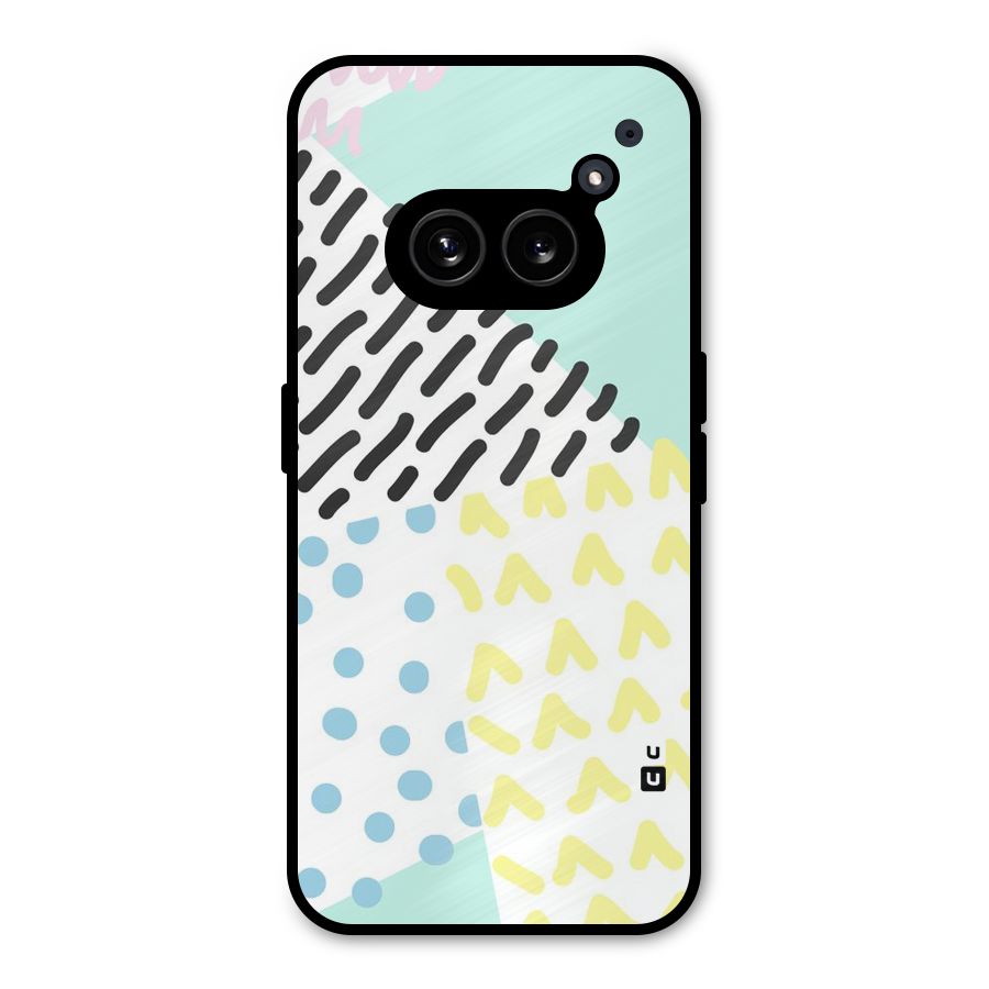 Abstract Pastel Metal Back Case for Nothing Phone 2a