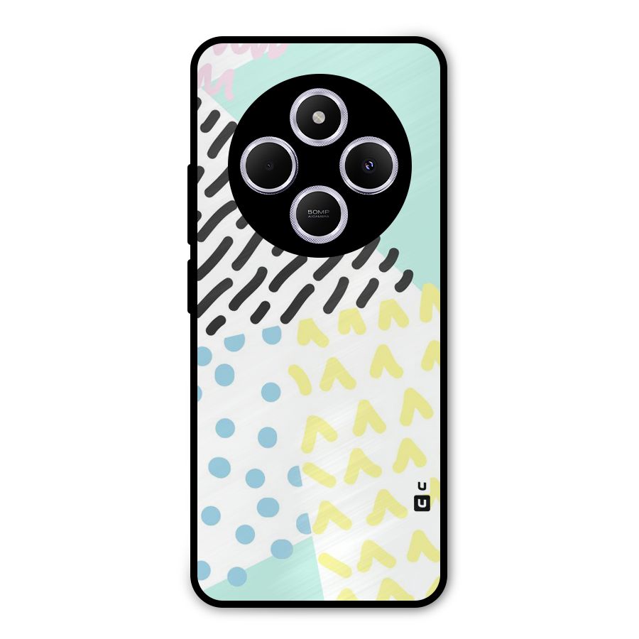 Abstract Pastel Metal Back Case for Poco C75 5G