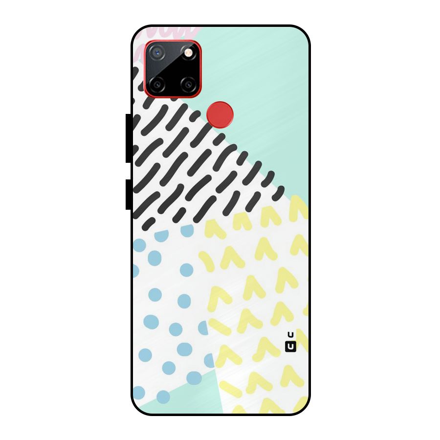 Abstract Pastel Metal Back Case for Realme C12