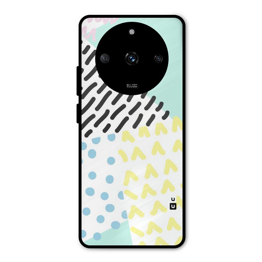 Abstract Pastel Metal Back Case for Realme Narzo 60 5G
