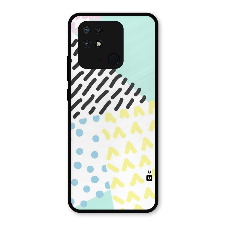 Abstract Pastel Metal Back Case for Redmi 10 Power