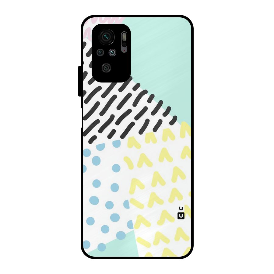 Abstract Pastel Metal Back Case for Redmi Note 10S