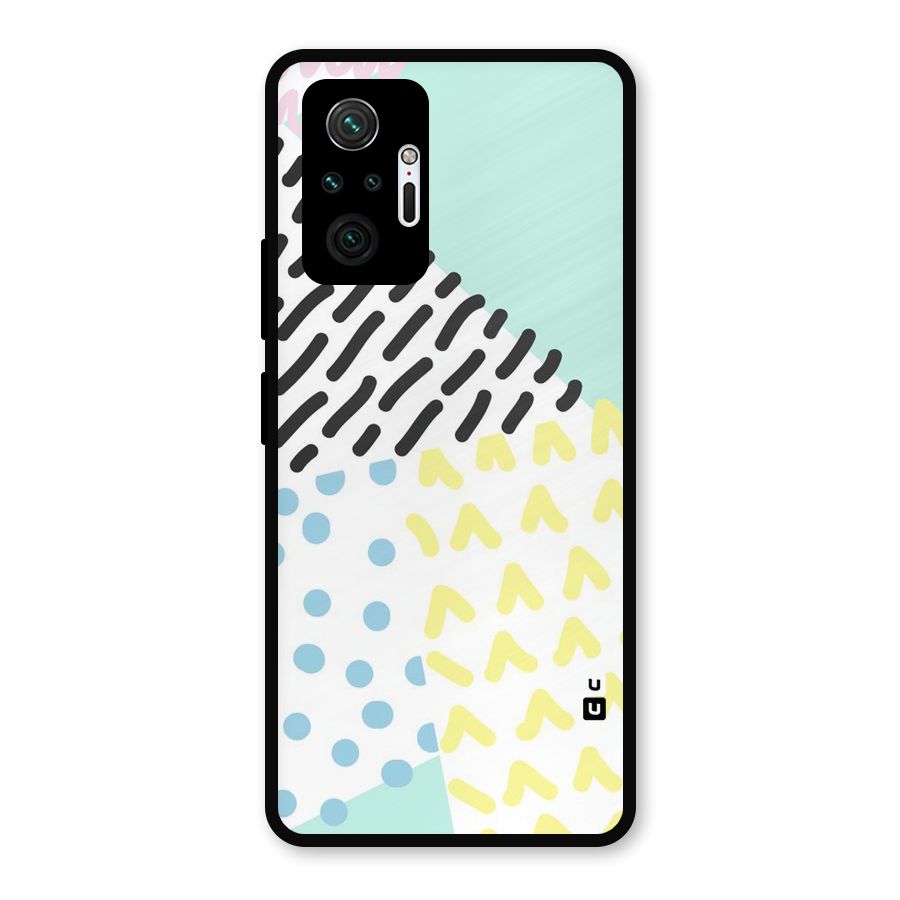 Abstract Pastel Metal Back Case for Redmi Note 10 Pro Max