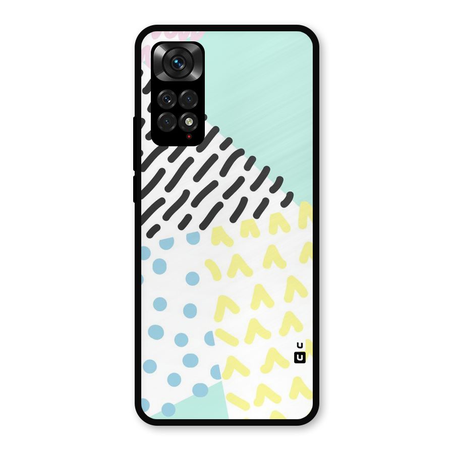 Abstract Pastel Metal Back Case for Redmi Note 11s