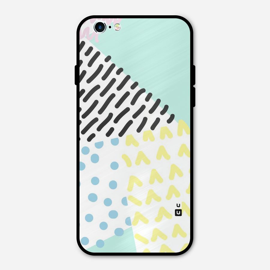 Abstract Pastel Metal Back Case for iPhone 6 6s