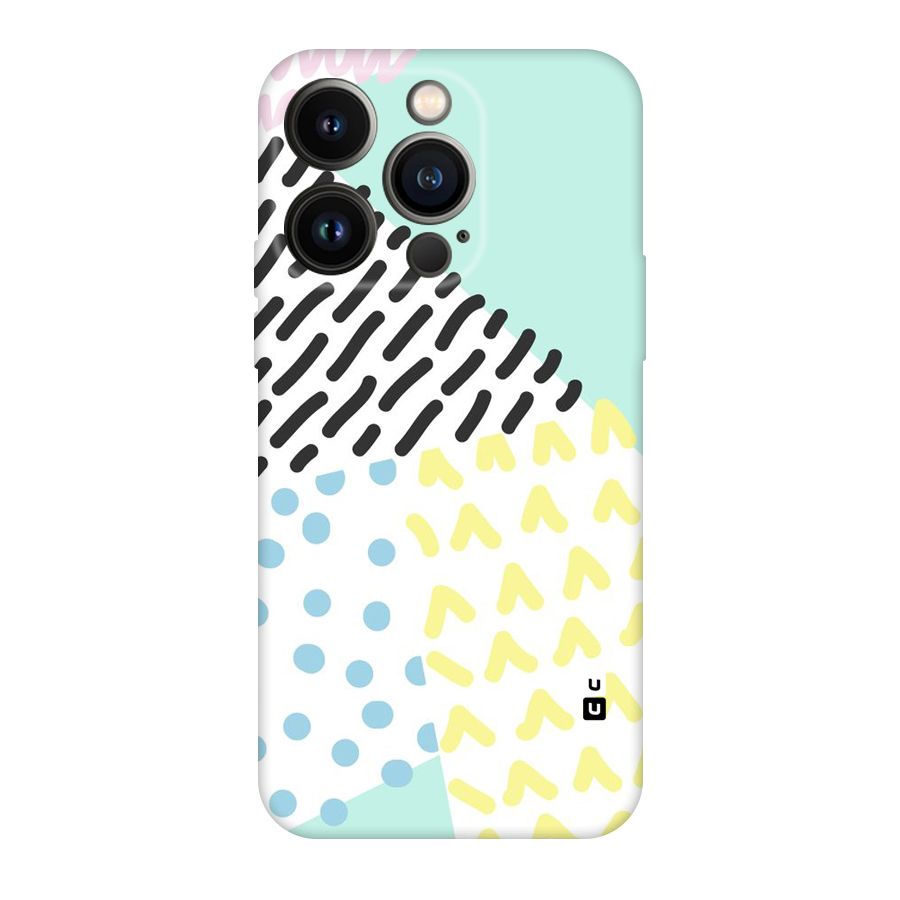 Abstract Pastel Original Polycarbonate Back Case for iPhone 14 Pro